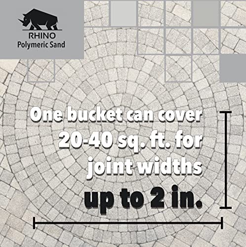 Rhino Power Bond Plus - Polymeric Sand for Pavers and Stone Joints up to a Maximum of 2 inches.